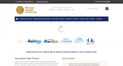Desktop Screenshot of masterhealthproducts.co.za
