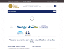 Tablet Screenshot of masterhealthproducts.co.za